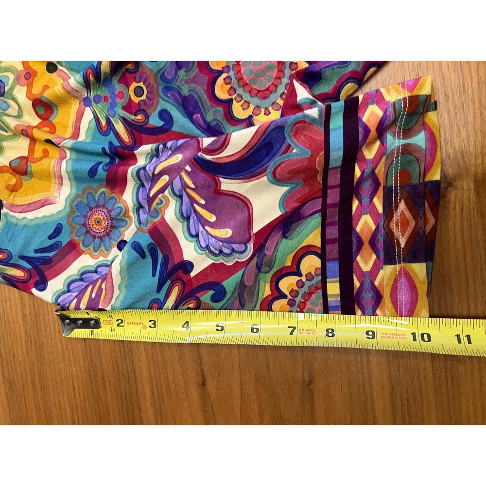 Johnny Was Mandala Print Top Womens L Multicolor Pre-owned Boho Rayon T13925-2 - Picture 7 of 7